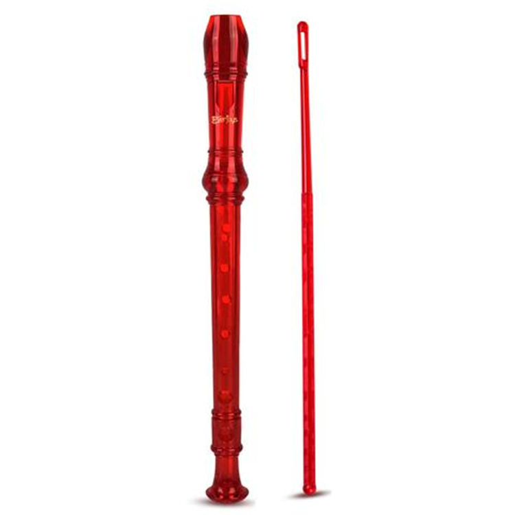 Sopran Descant Recorder 8 hålflöjt med / rengöringsstång påseinstruktion
