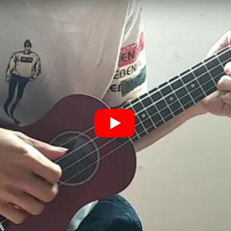 Brown Ukulele spelar