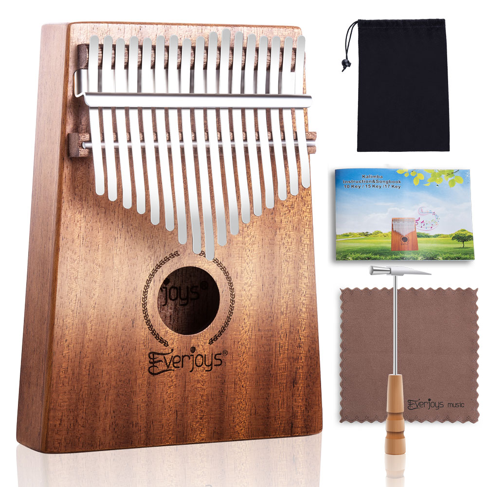 Kalimba Mbira Sanza - 17 nycklar tummen för nybörjare