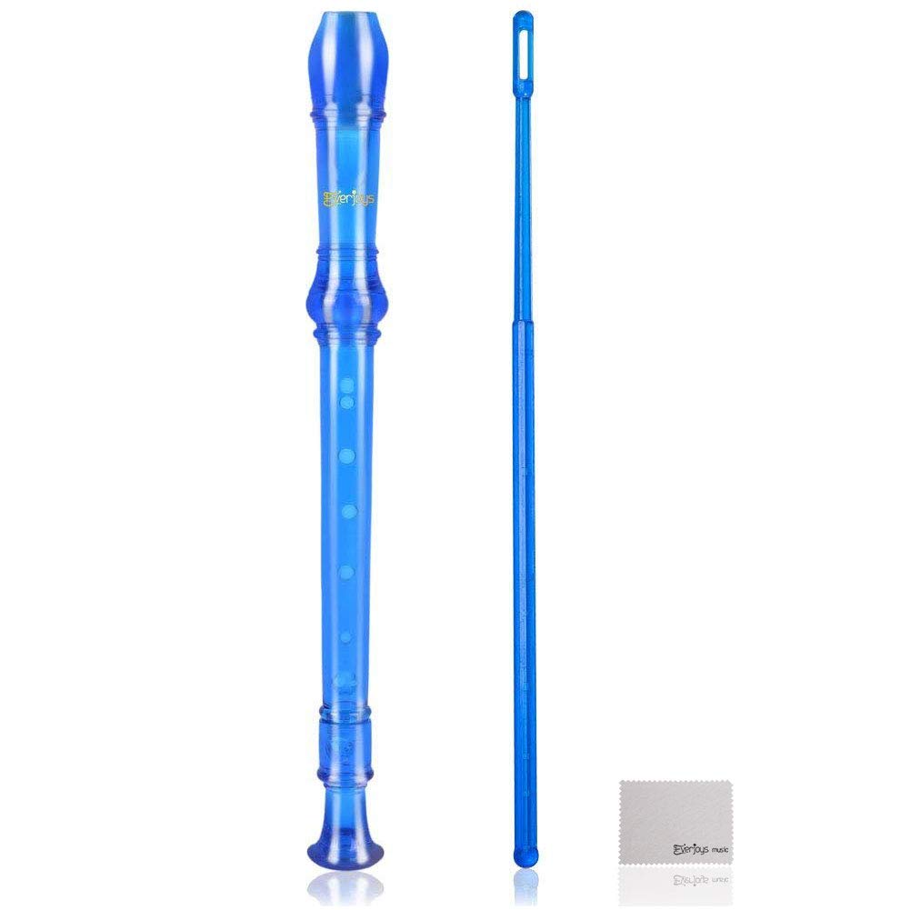 Sopran Descant Recorder-8 Hole w / Cleaning Rod Case Instruktion